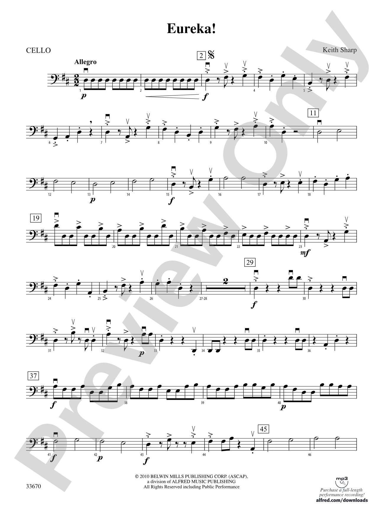 Eureka!: Cello
