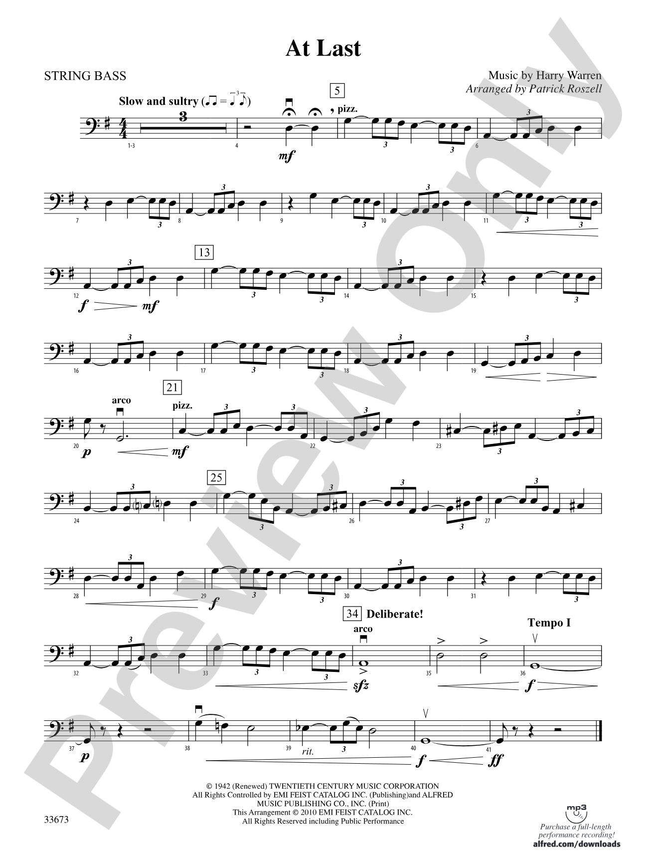 At Last: String Bass