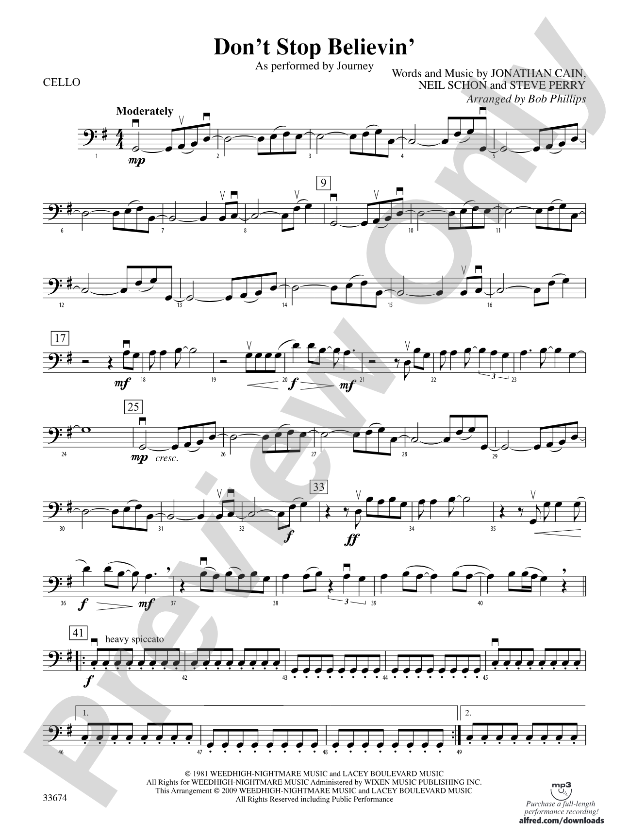 Don't Stop Believin': Cello