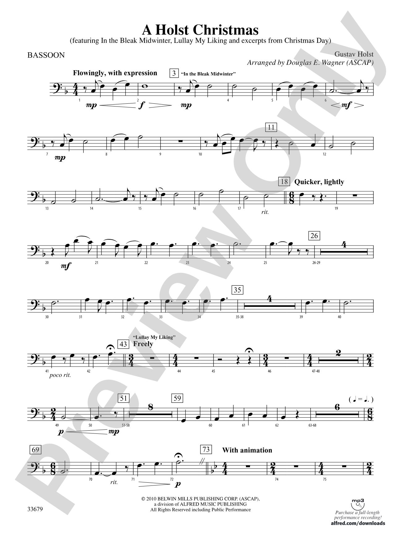 A Holst Christmas: Bassoon