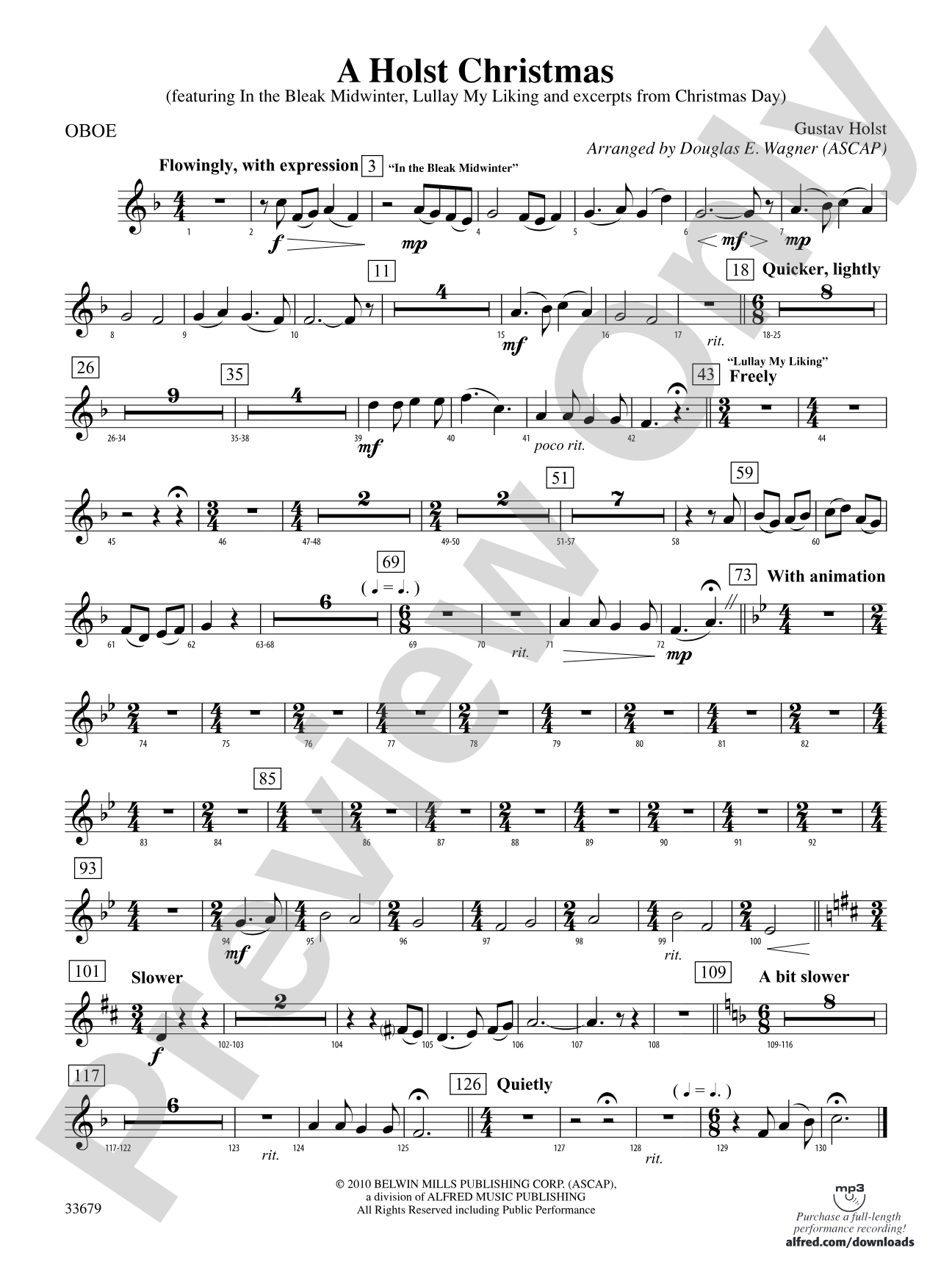 A Holst Christmas: Oboe