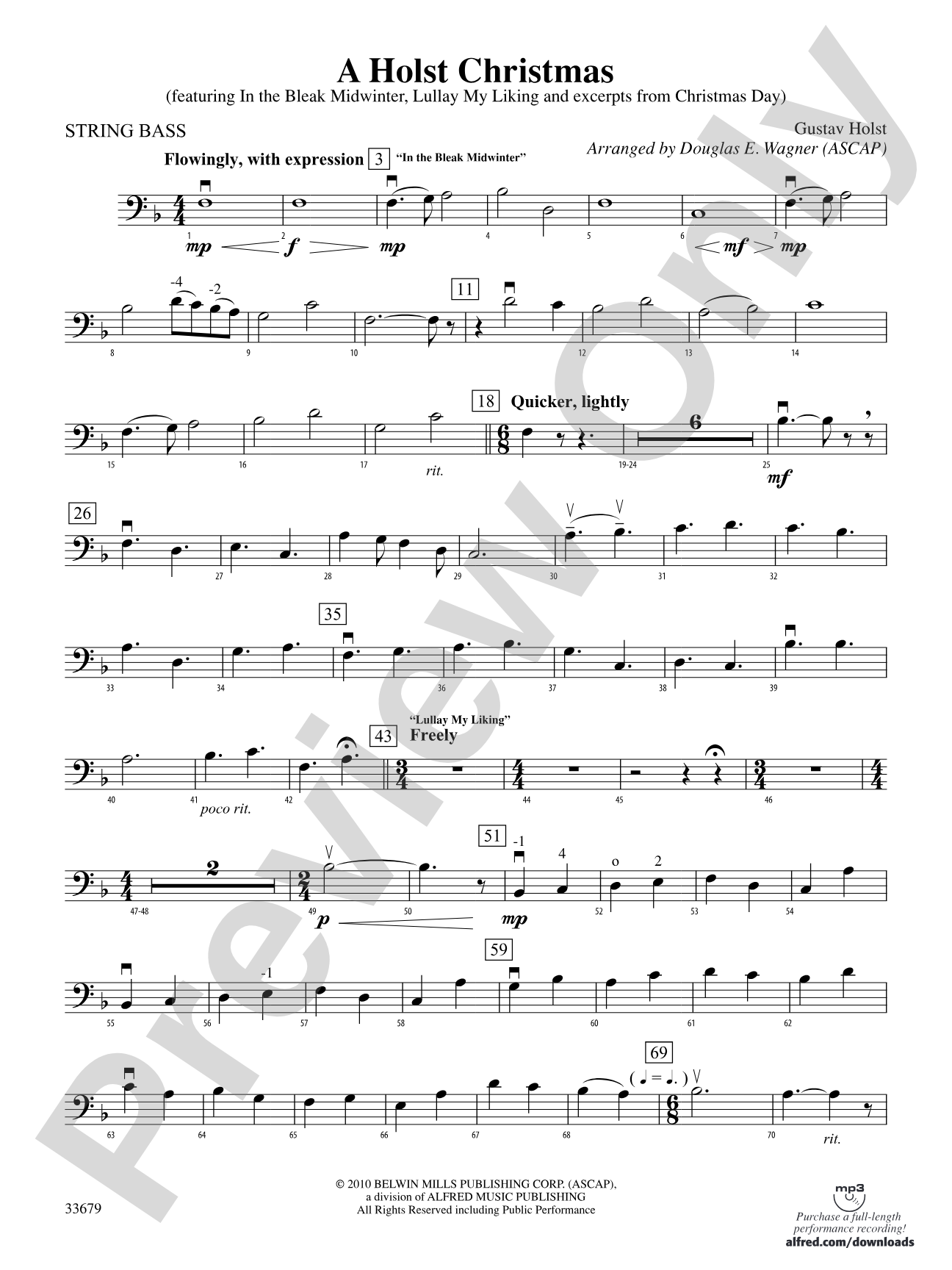 A Holst Christmas: String Bass