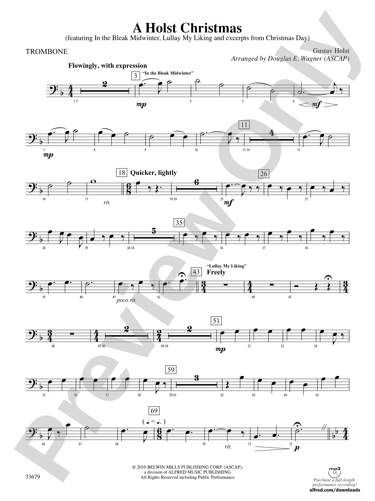 A Holst Christmas: 1st Trombone