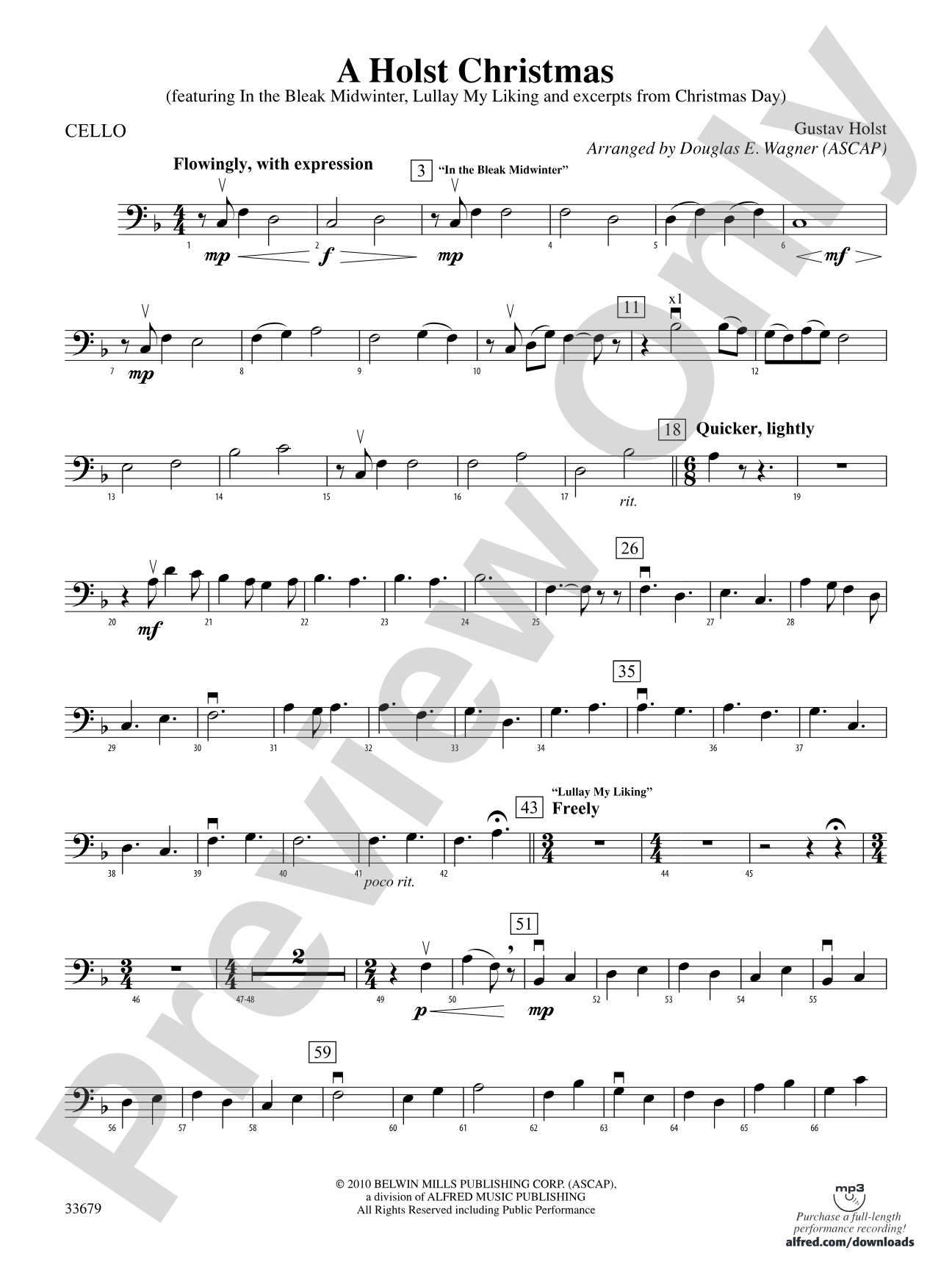 A Holst Christmas: Cello