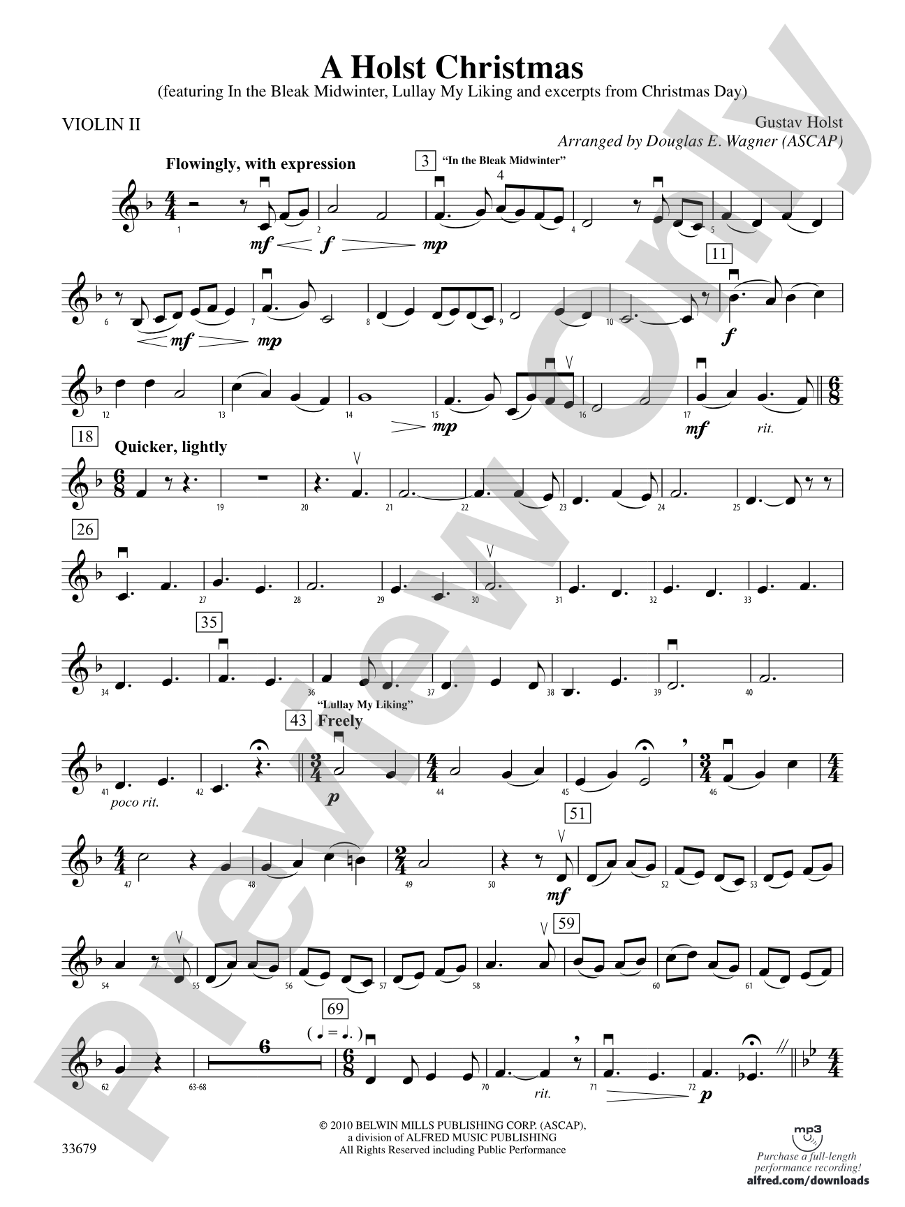 A Holst Christmas: 2nd Violin