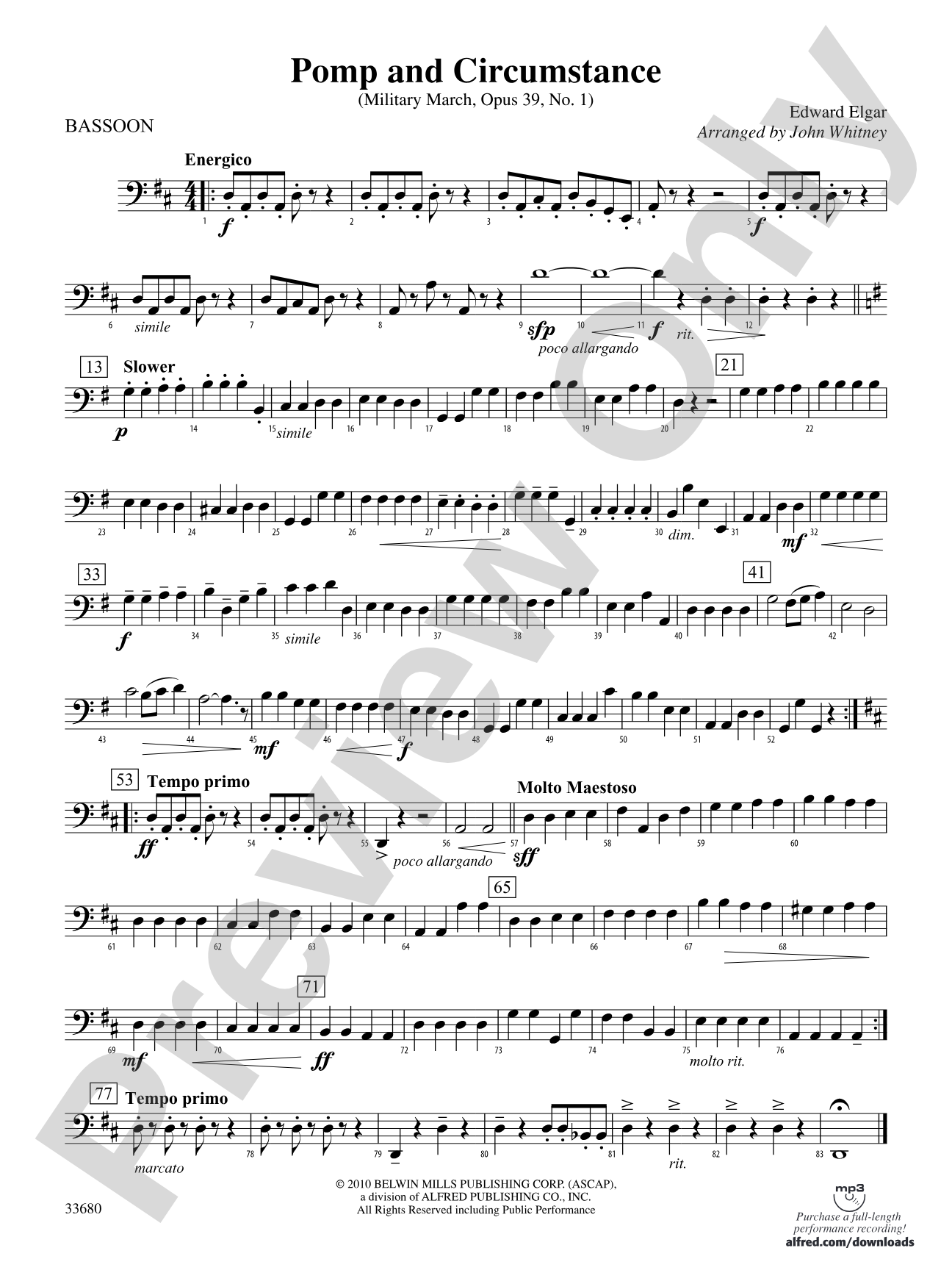 Pomp and Circumstance: Bassoon