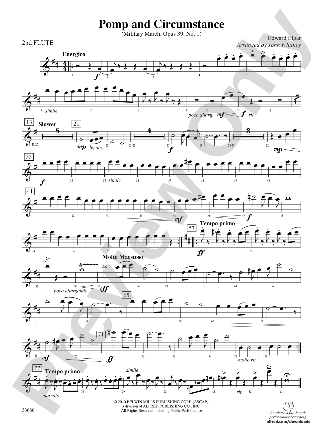 Pomp and Circumstance: 2nd Flute