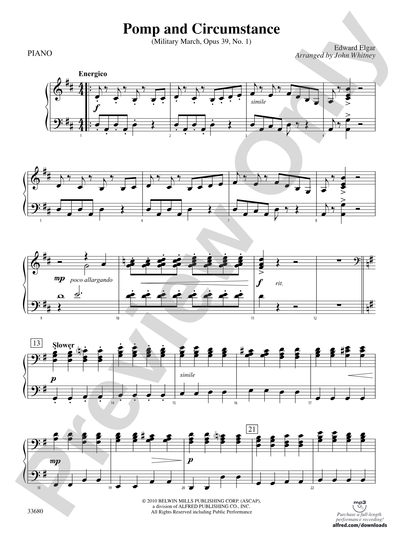 Pomp and Circumstance: Piano Accompaniment