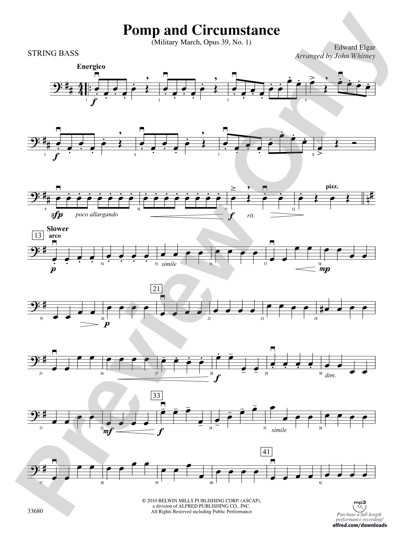 Pomp and Circumstance: String Bass
