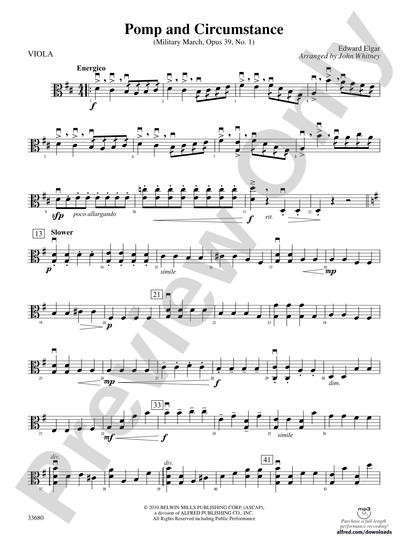 Pomp and Circumstance: Viola