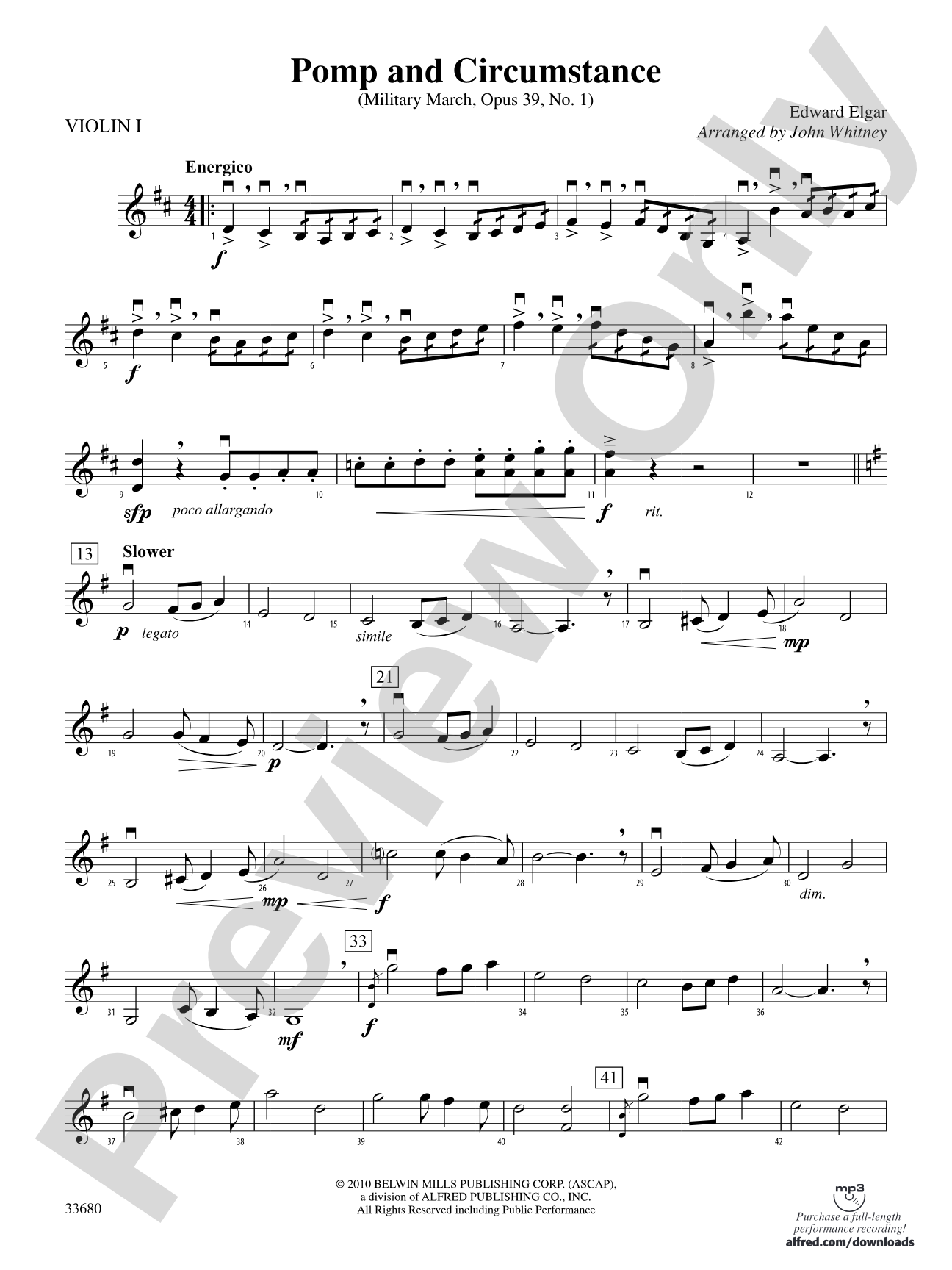 Pomp and Circumstance: 1st Violin