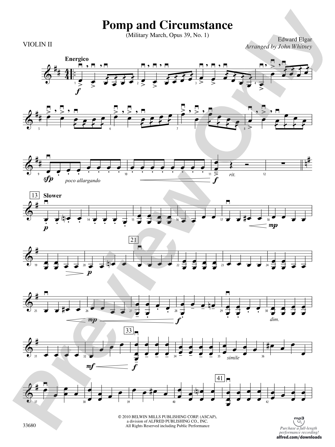 Pomp and Circumstance: 2nd Violin