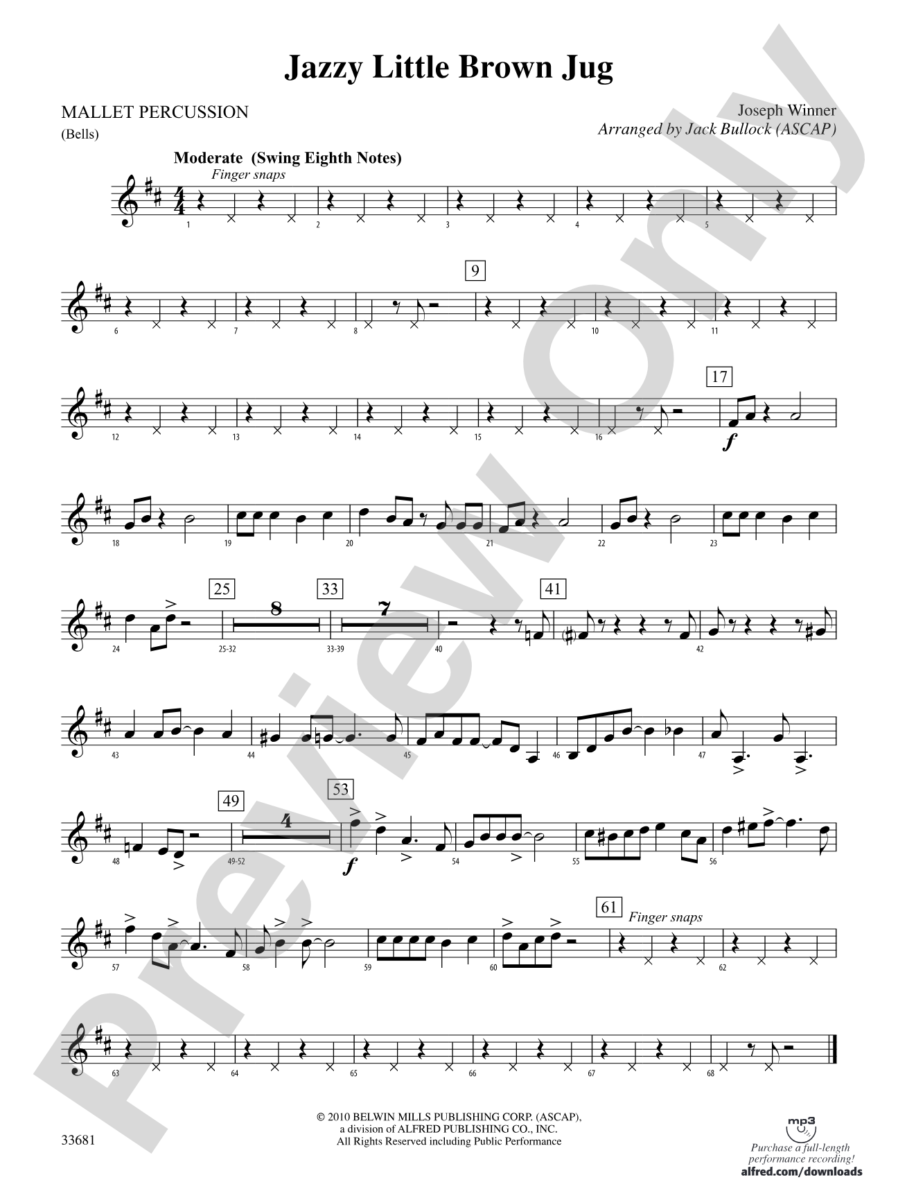 Jazzy Little Brown Jug: Mallets