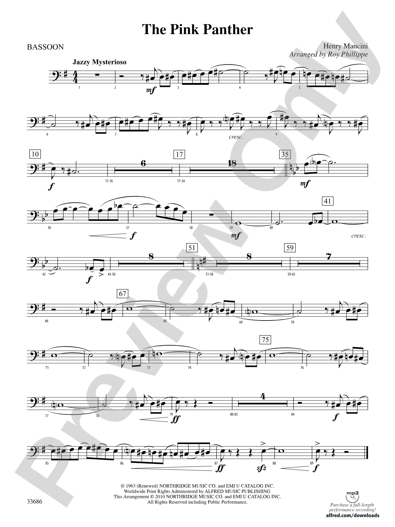 The Pink Panther: Bassoon