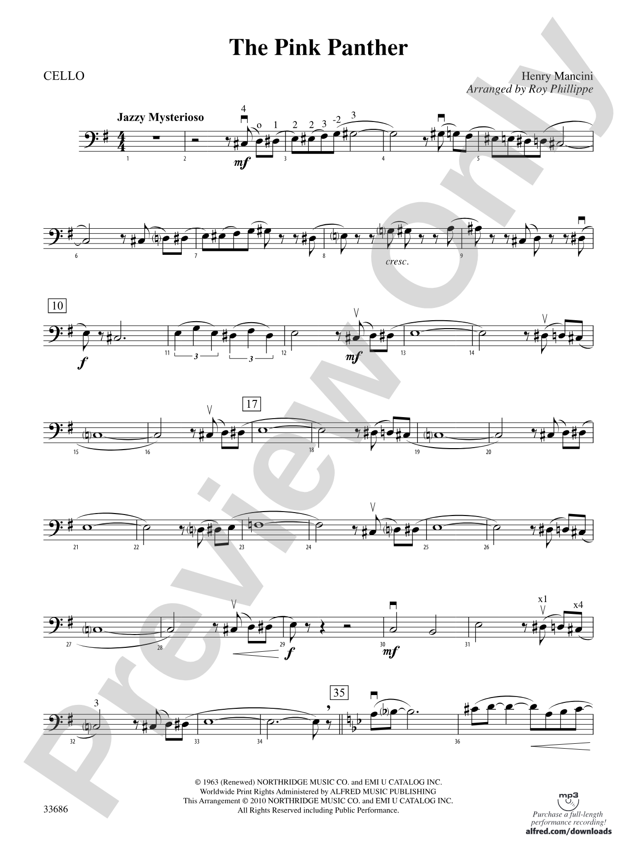The Pink Panther: Cello