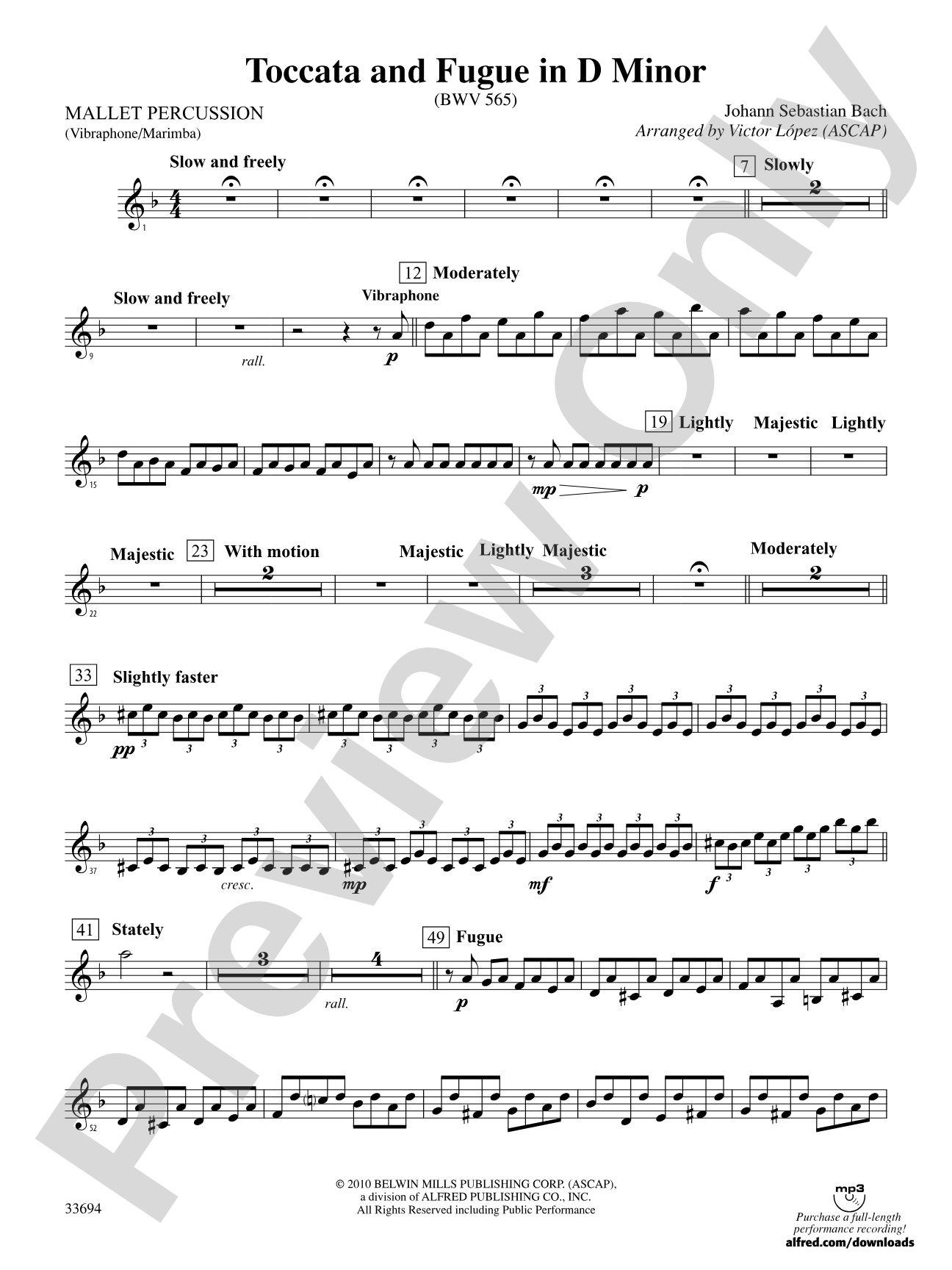 Toccata and Fugue in D Minor: Mallets