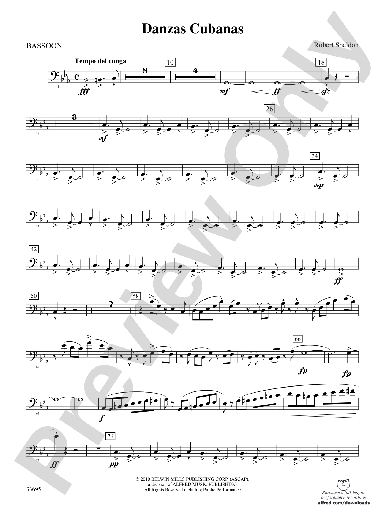 Danzas Cubanas: Bassoon