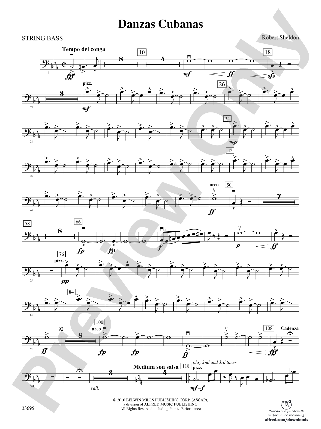 Danzas Cubanas: String Bass