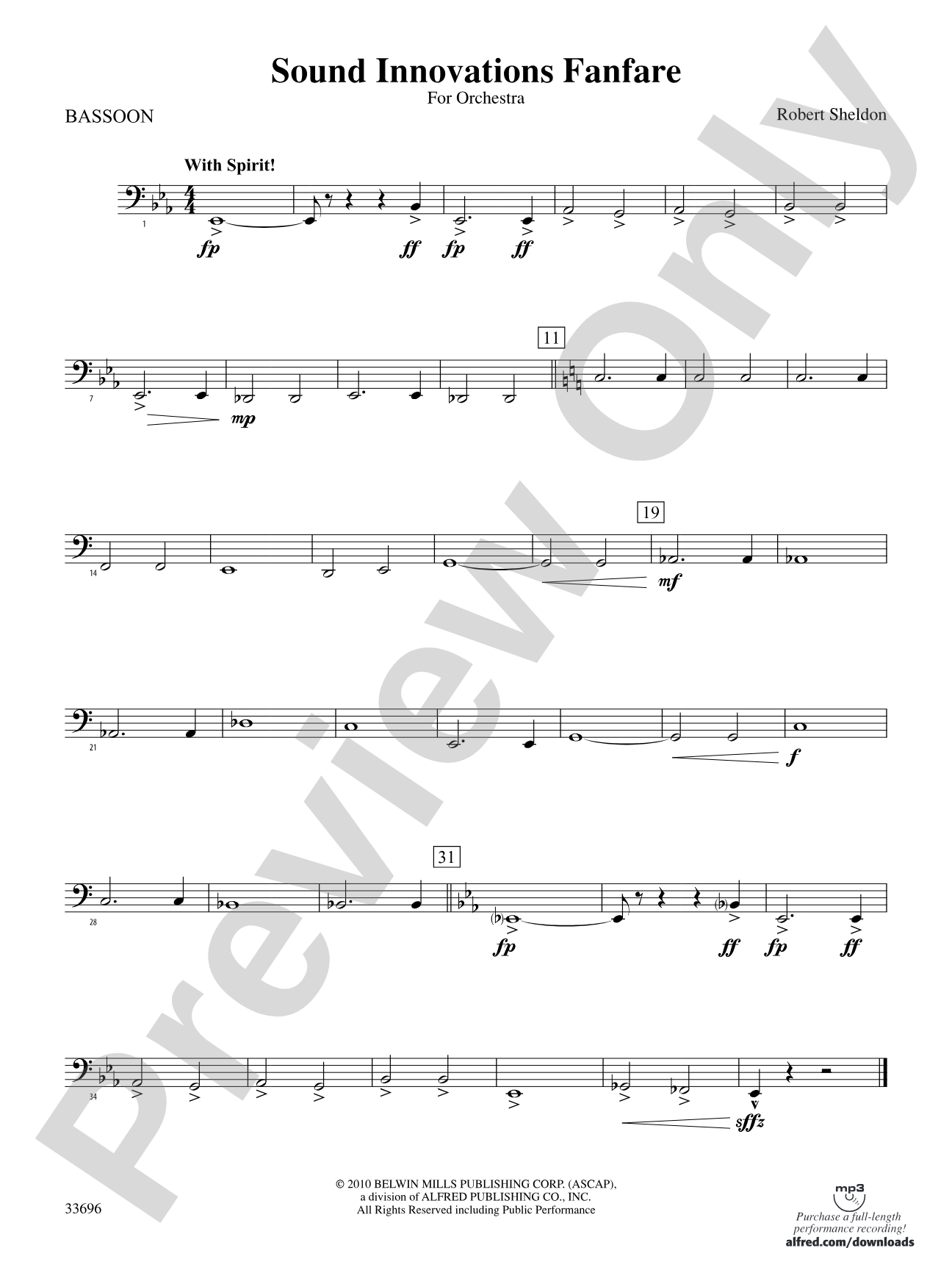Sound Innovations Fanfare: Bassoon
