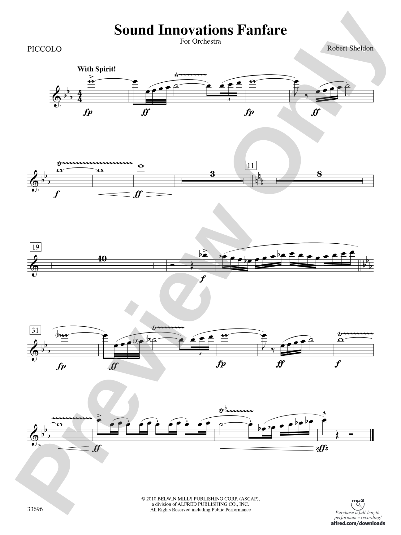 Sound Innovations Fanfare: Piccolo