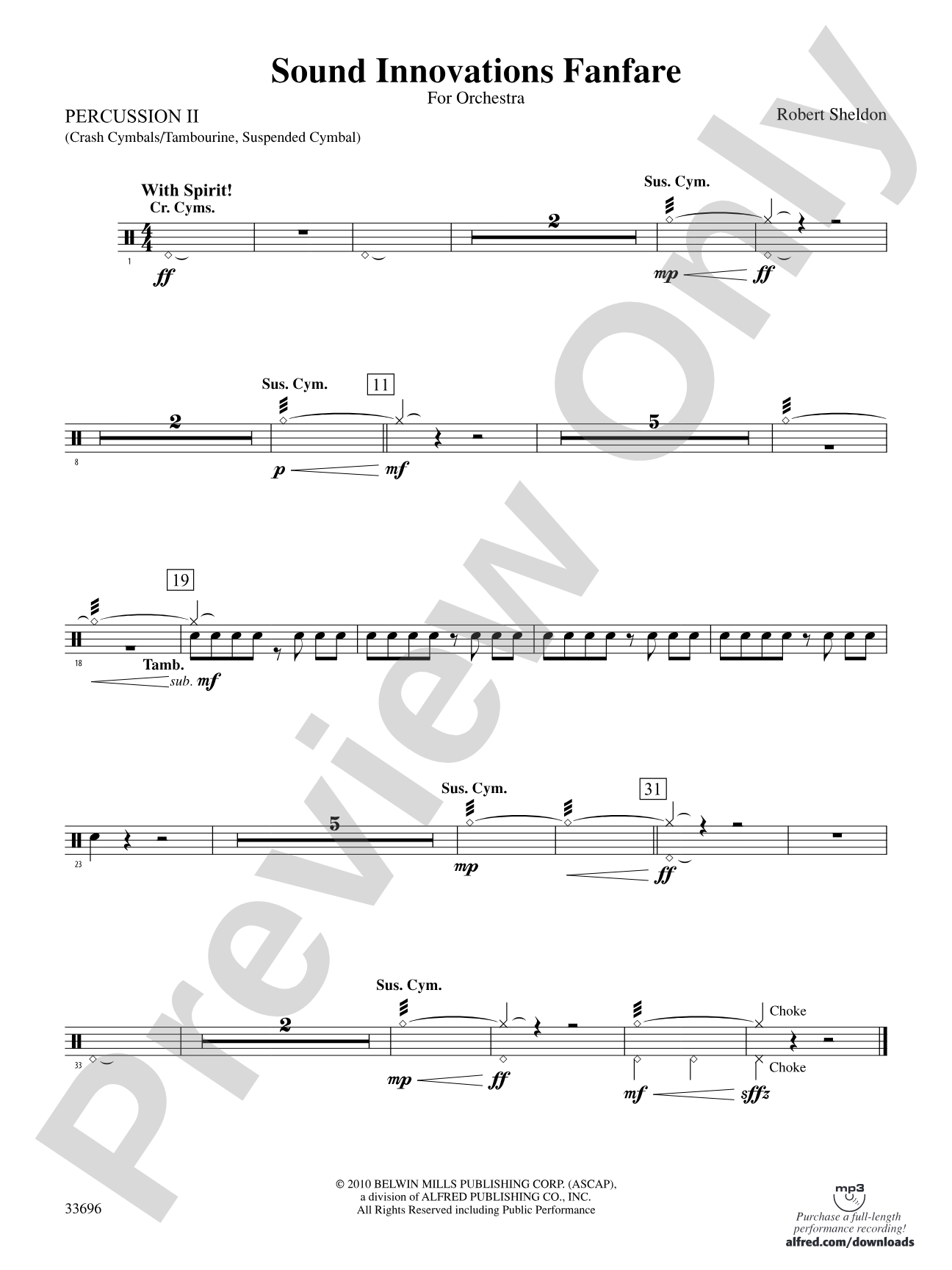 Sound Innovations Fanfare: 2nd Percussion