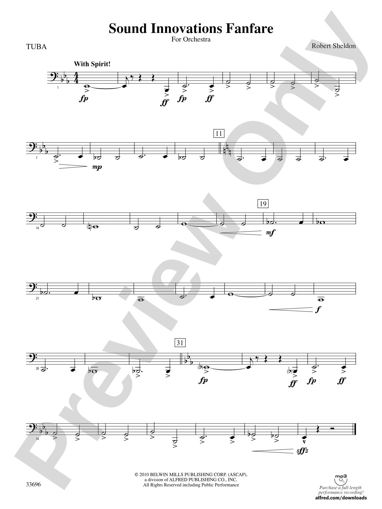 Sound Innovations Fanfare: Tuba