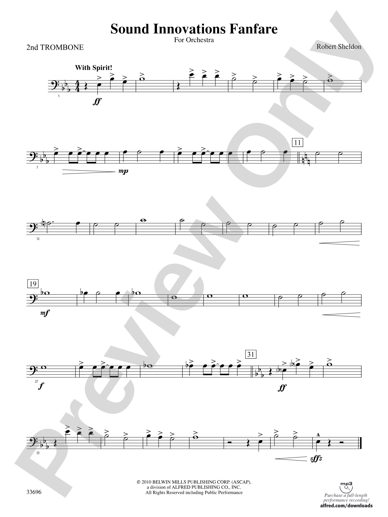 Sound Innovations Fanfare: 2nd Trombone