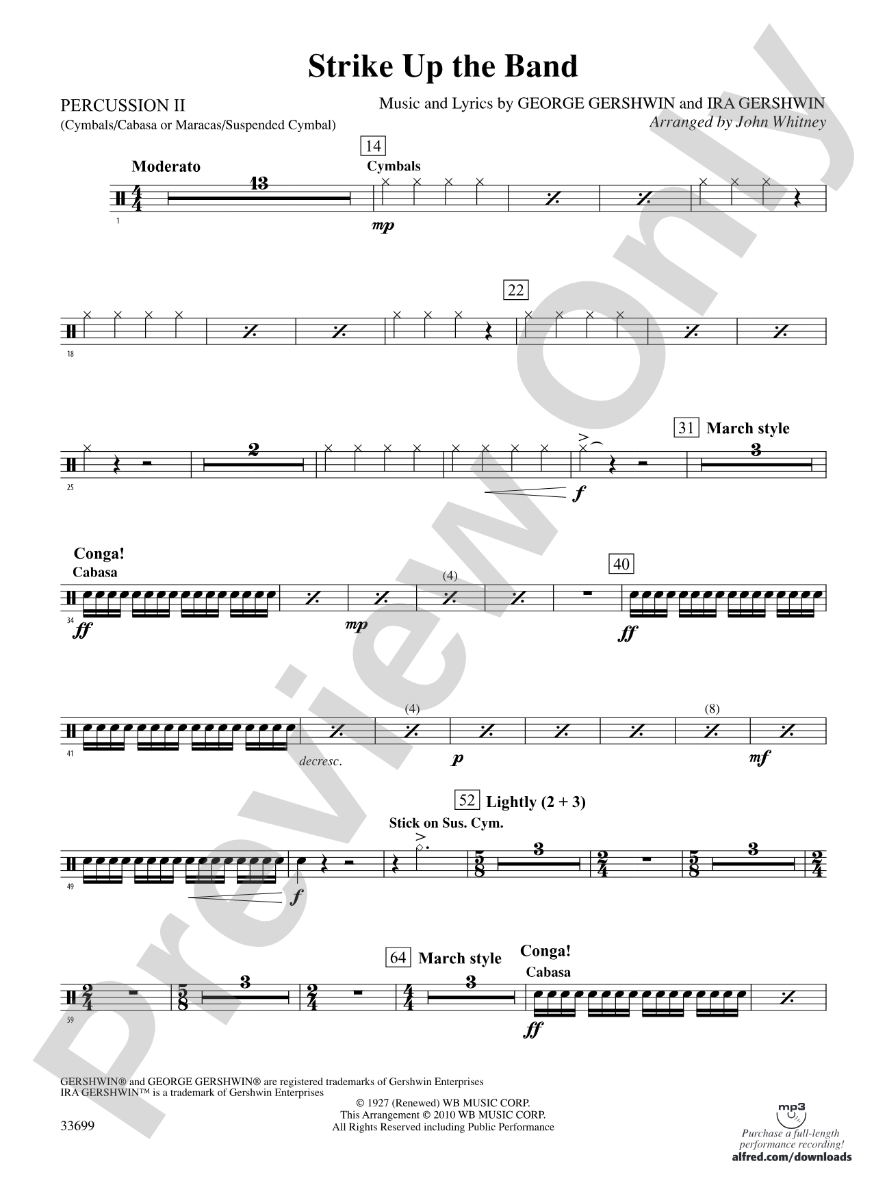 Strike Up the Band: 2nd Percussion