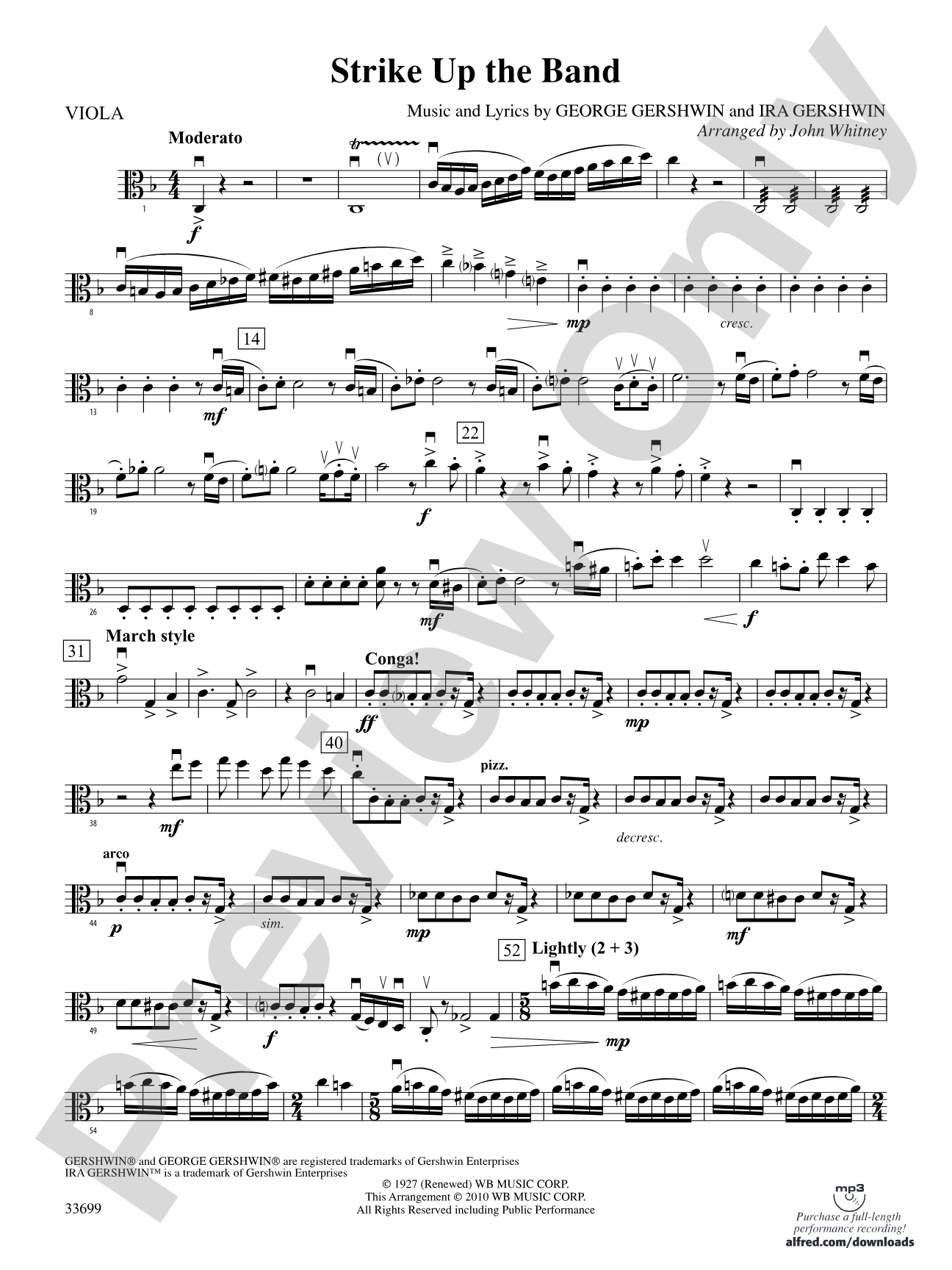 Strike Up the Band: Viola