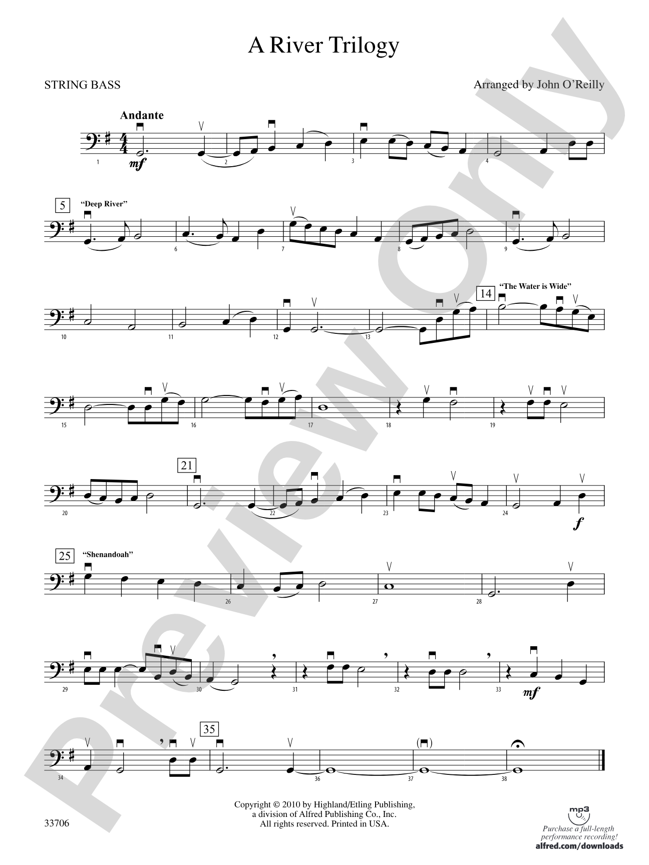 A River Trilogy: String Bass