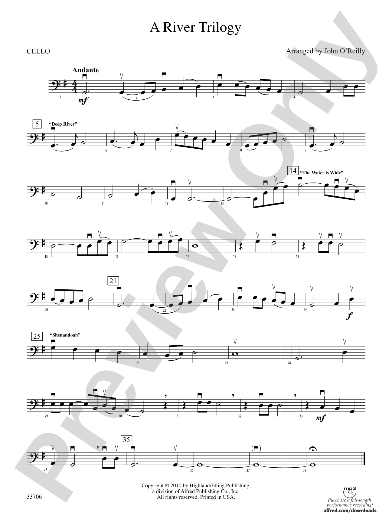 A River Trilogy: Cello