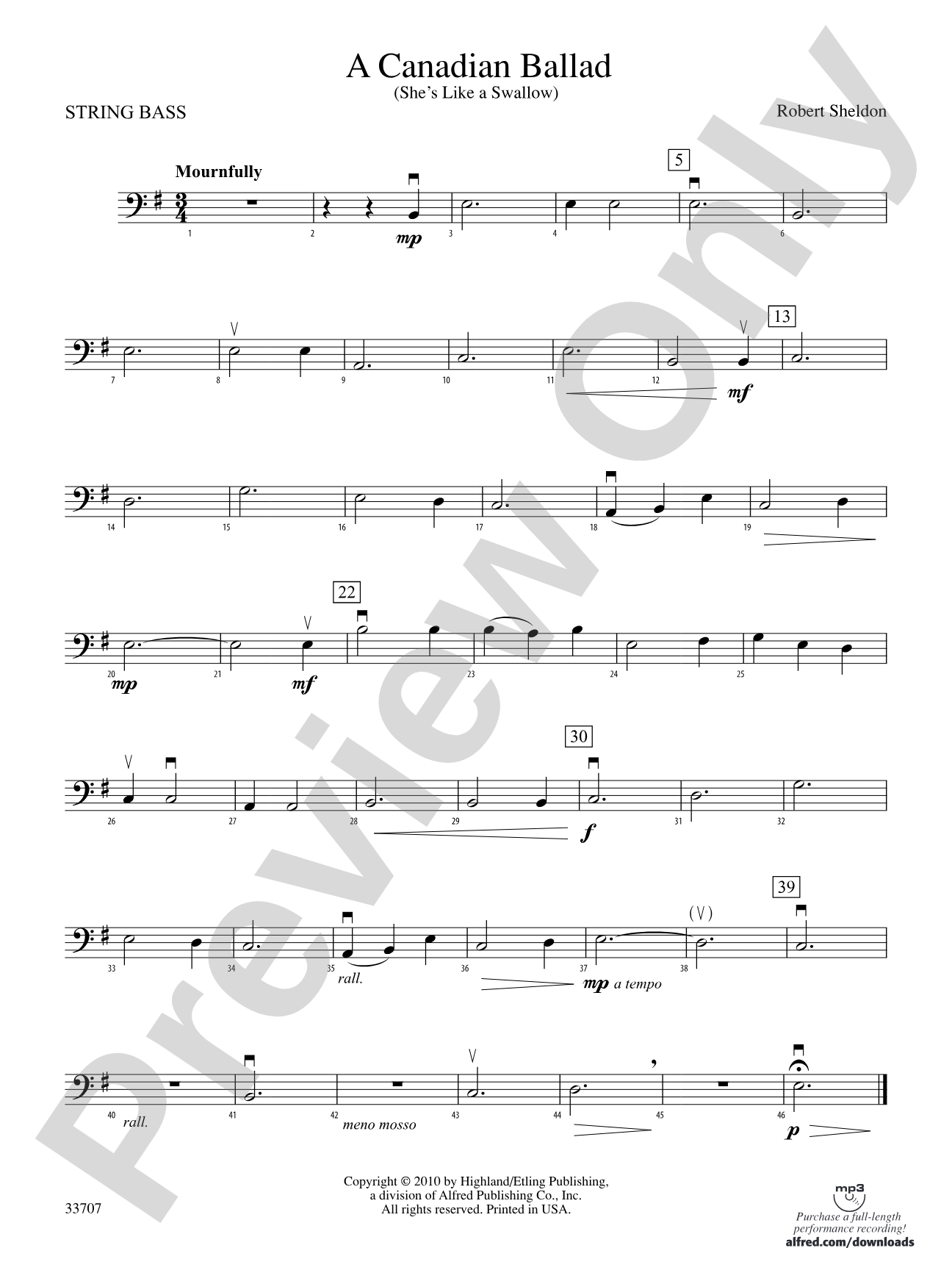 A Canadian Ballad: String Bass