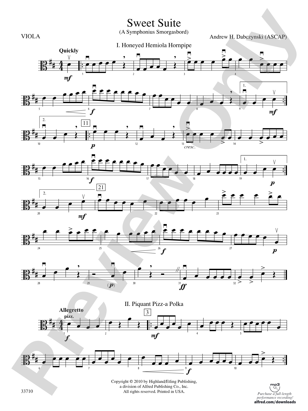 Sweet Suite: Viola