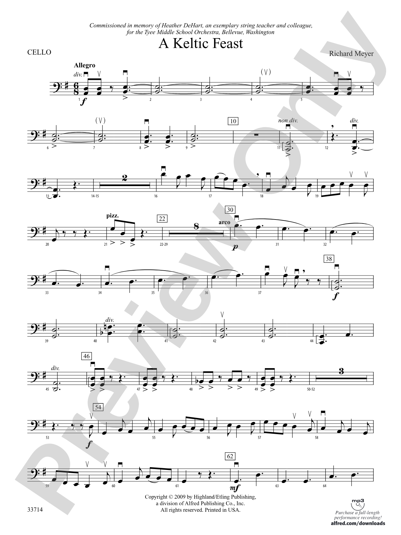 A Keltic Feast: Cello