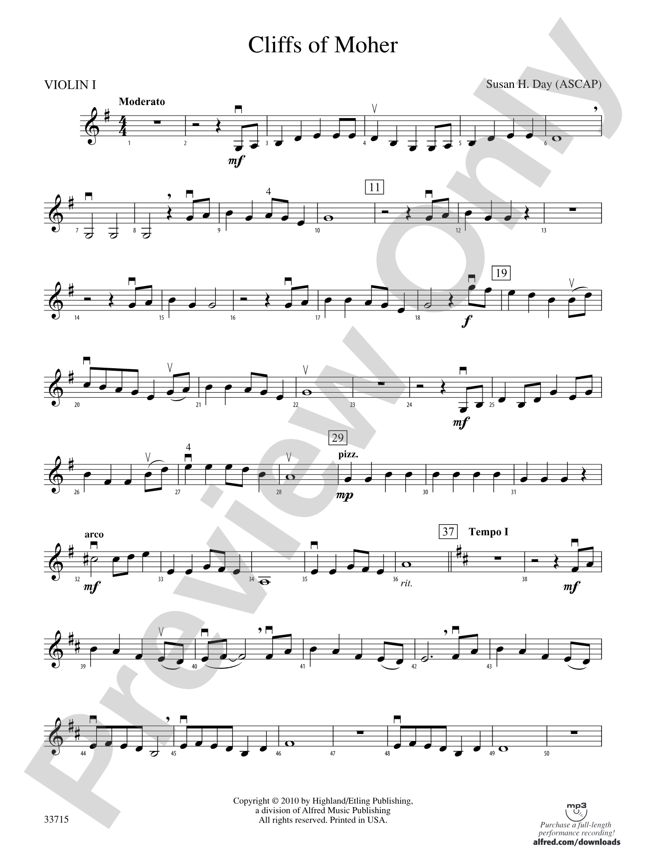 Cliffs of Moher: 1st Violin