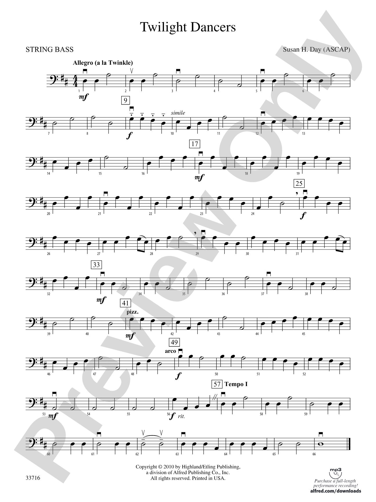 Twilight Dancers: String Bass