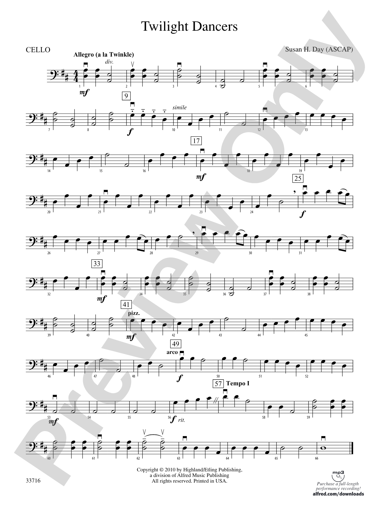 Twilight Dancers: Cello