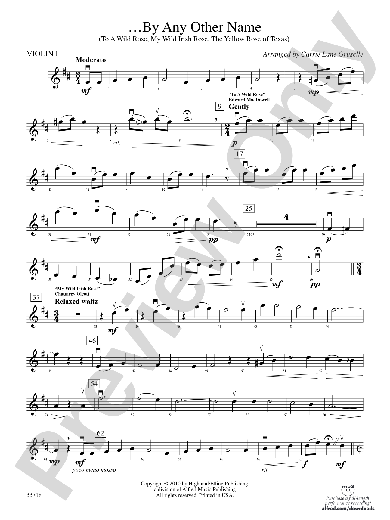 ...By Any Other Name: 1st Violin