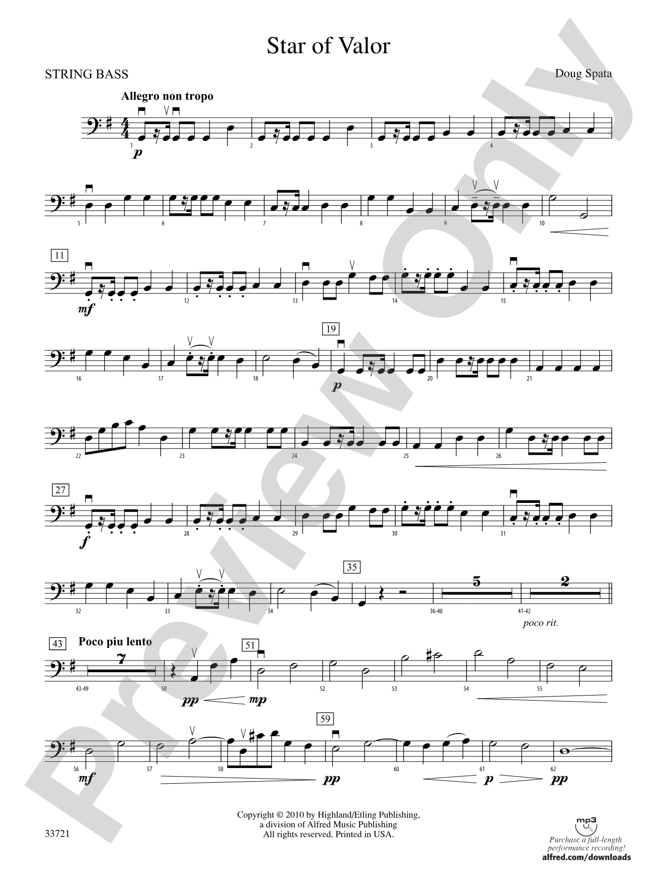 Star of Valor: String Bass