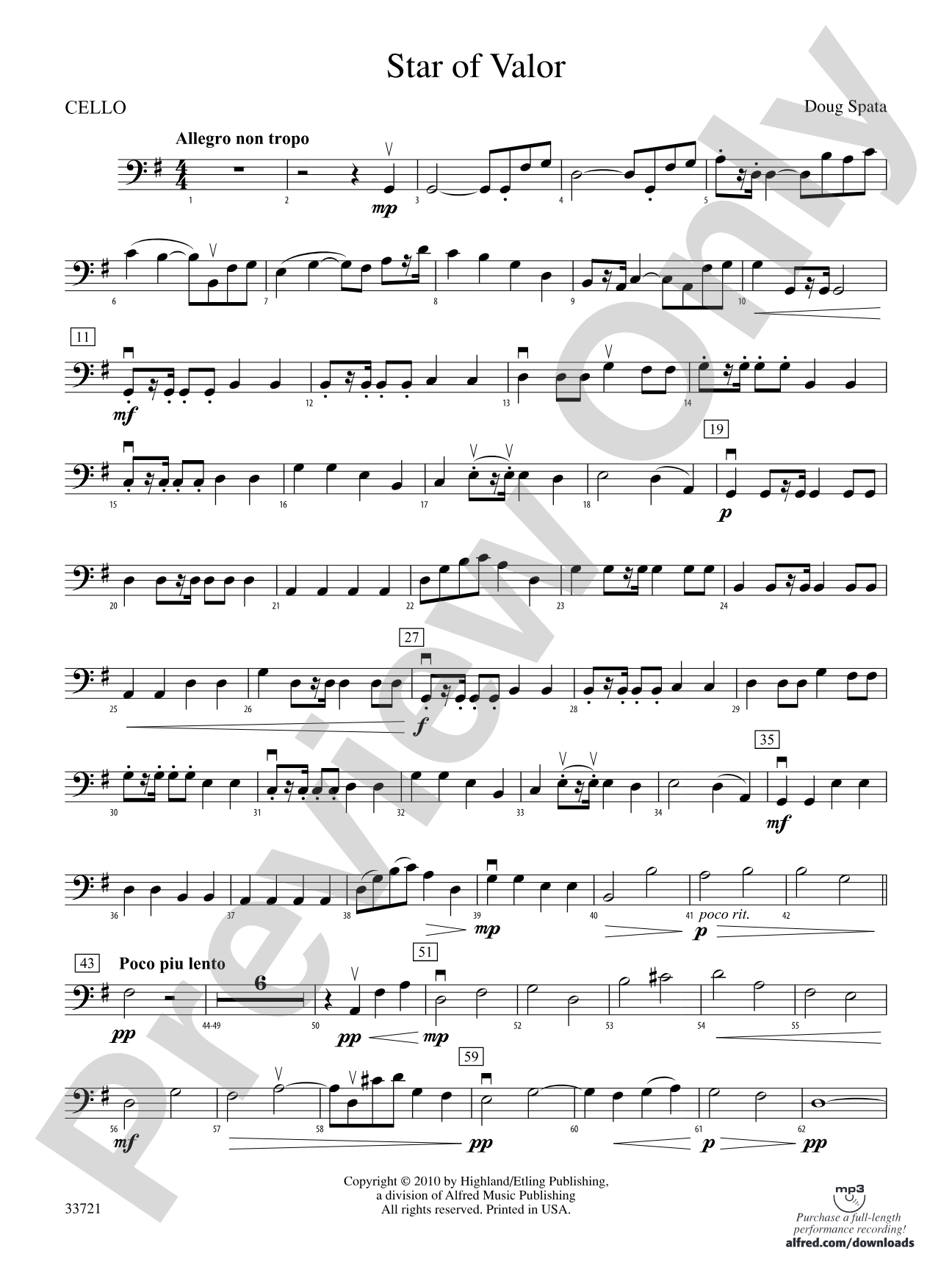 Star of Valor: Cello