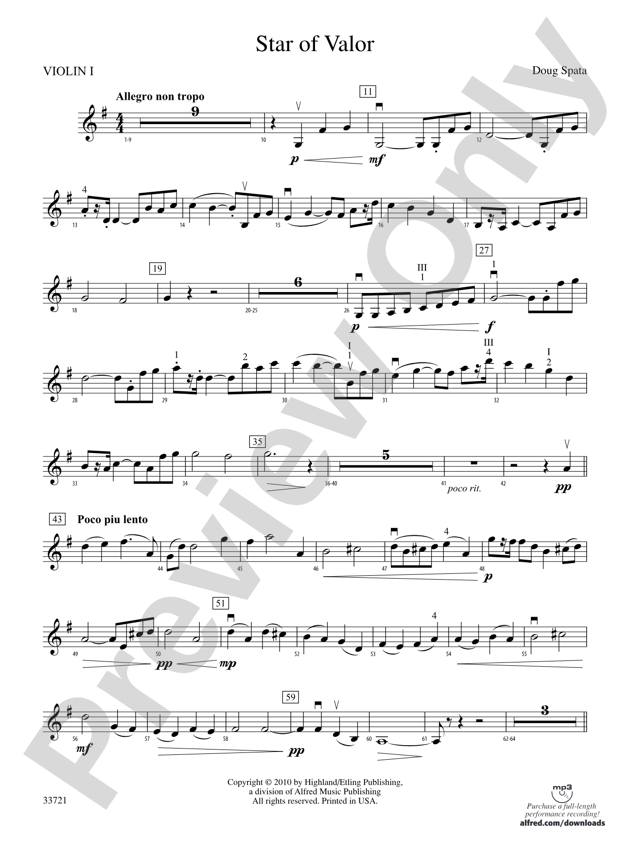 Star of Valor: 1st Violin