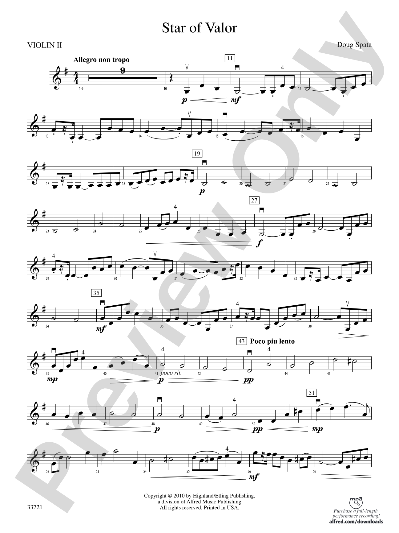 Star of Valor: 2nd Violin