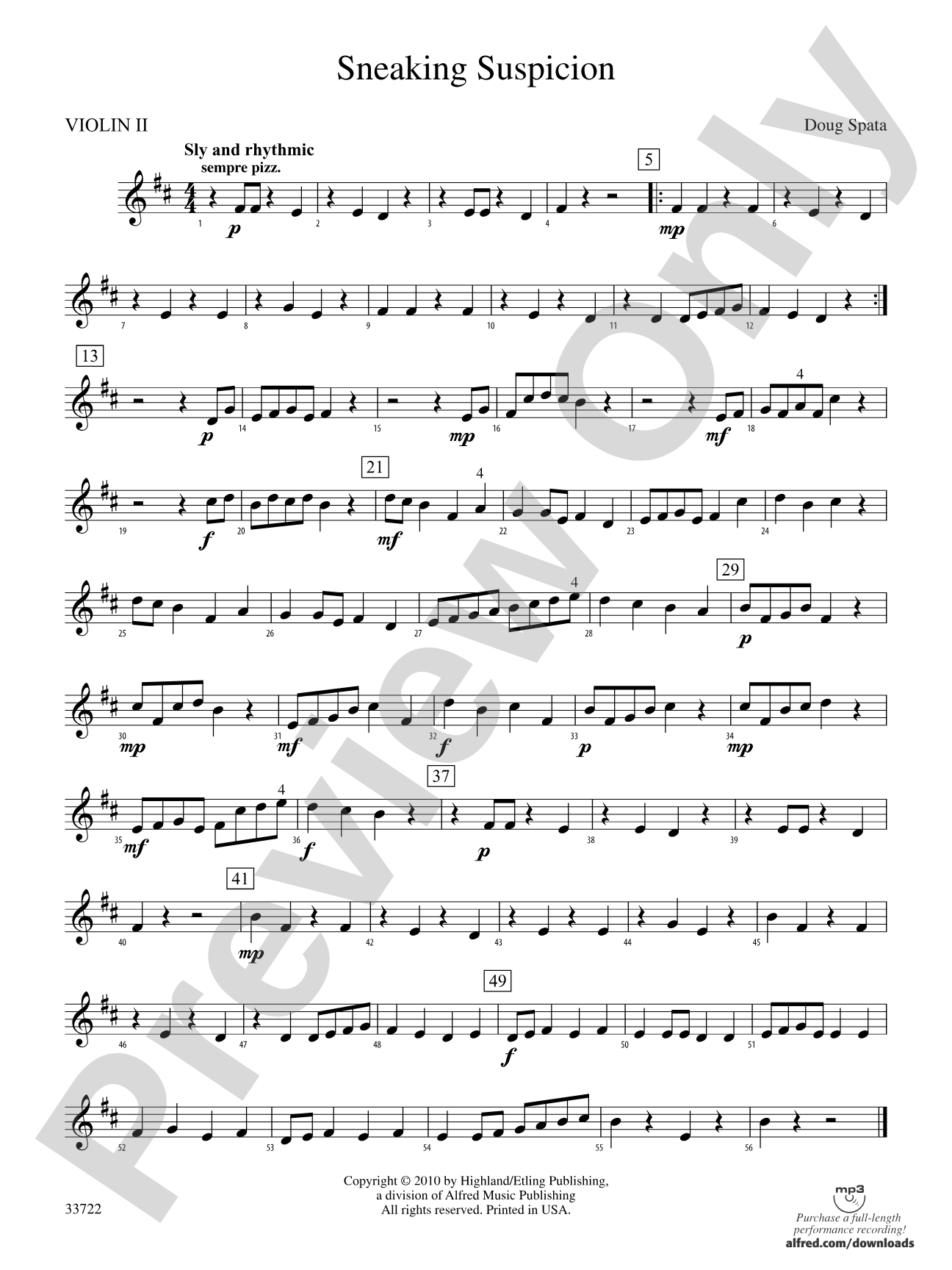 Sneaking Suspicion: 2nd Violin