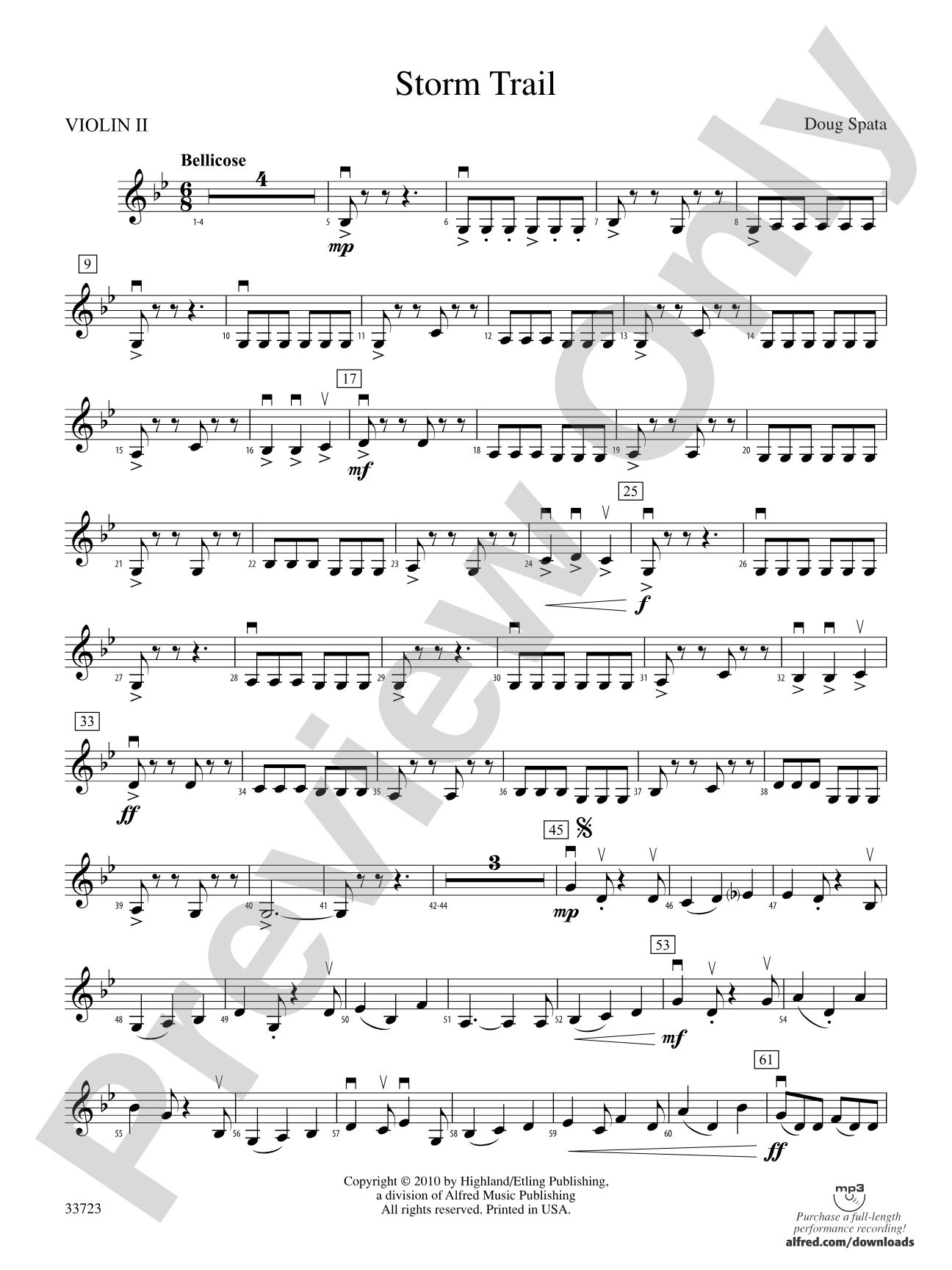 Storm Trail: 2nd Violin