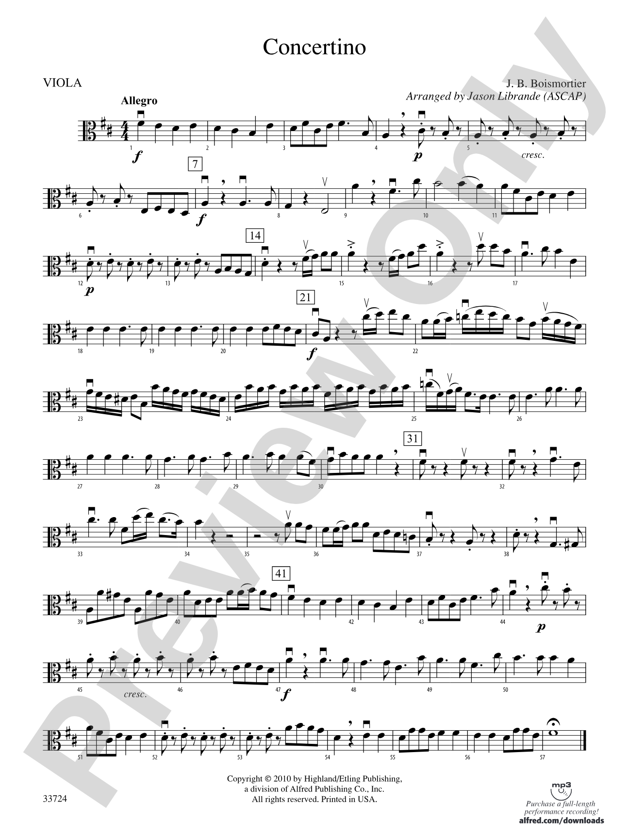 Concertino: Viola