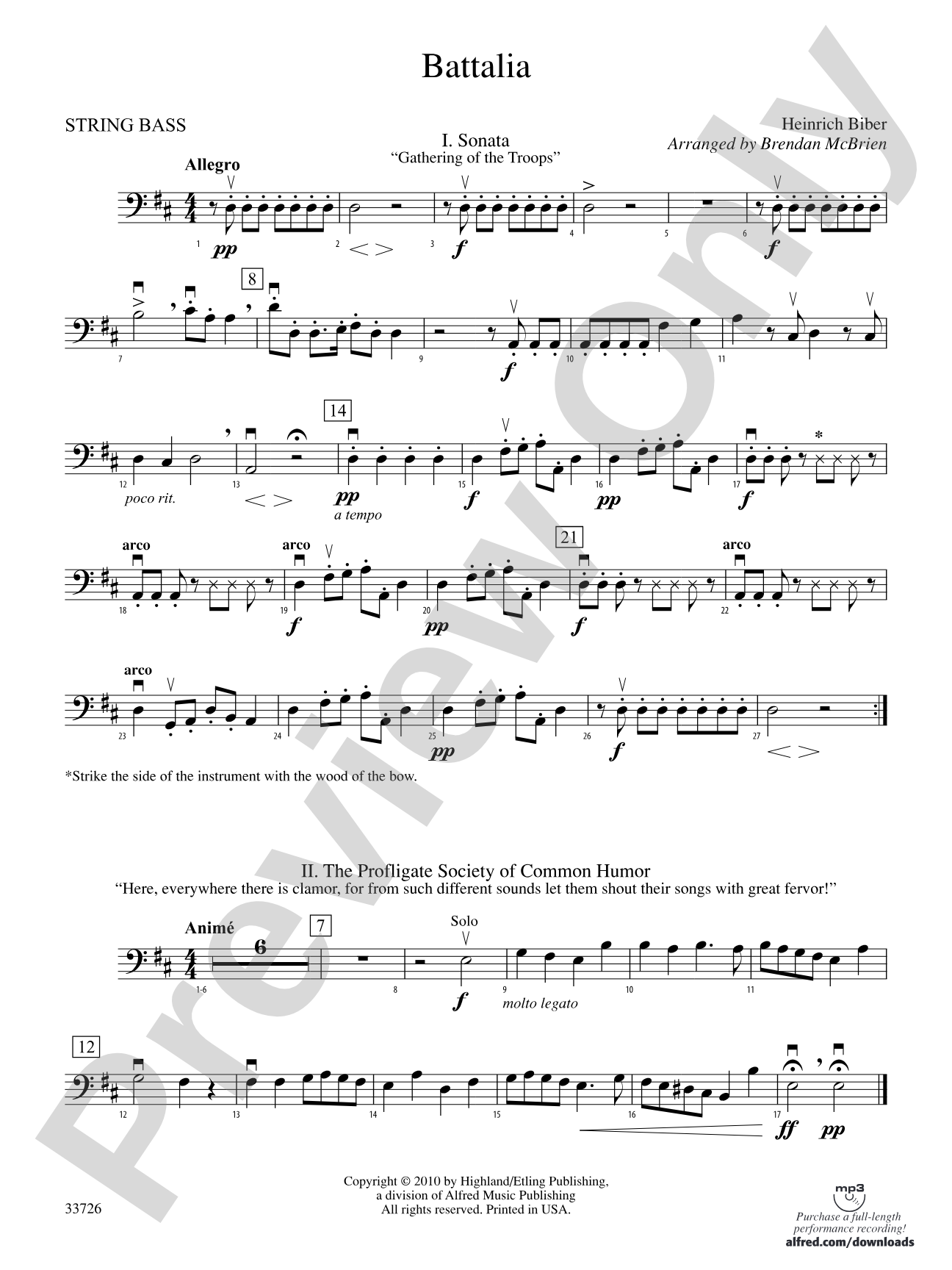 Battalia: String Bass