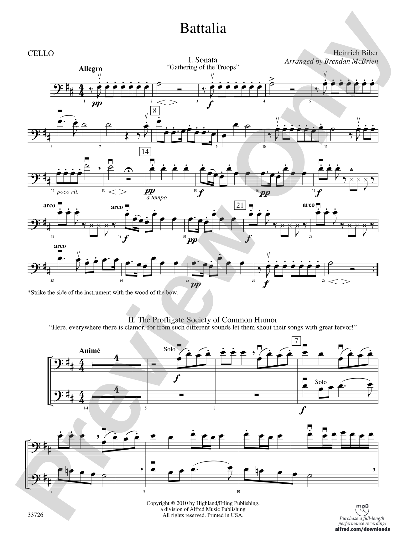 Battalia: Cello