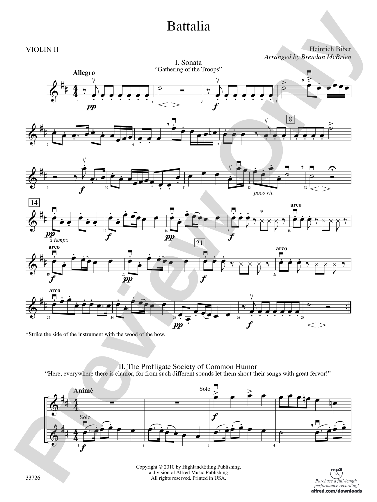 Battalia: 2nd Violin