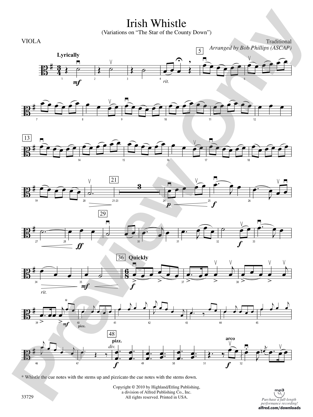 Irish Whistle: Viola