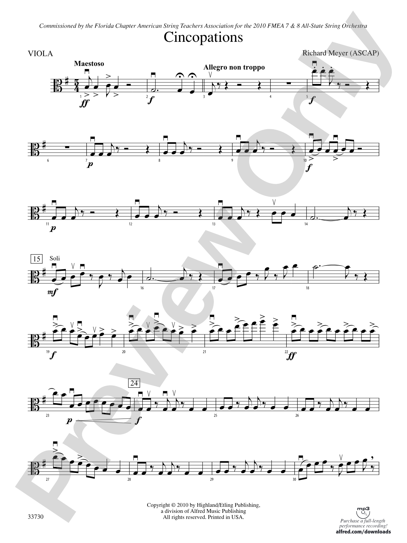 Cincopations: Viola